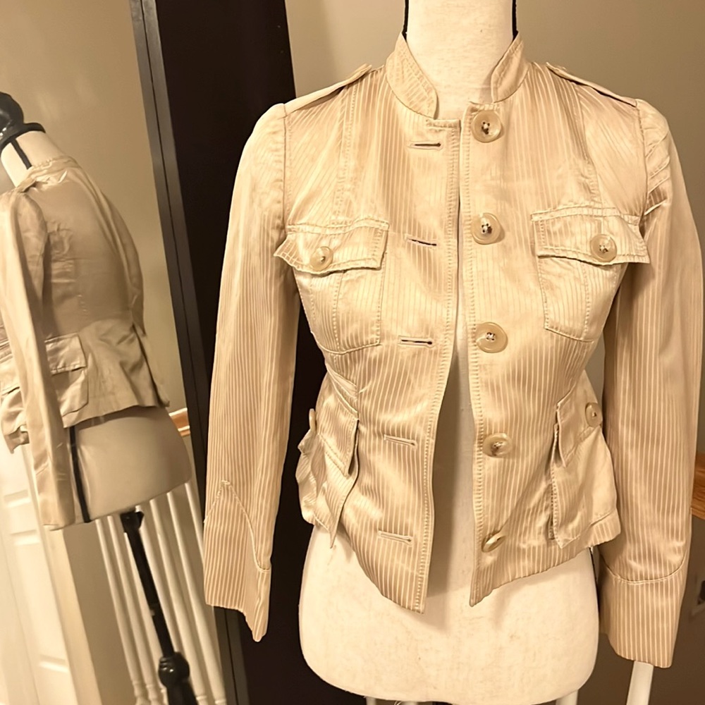 Banana Republic | Gold striped blazer